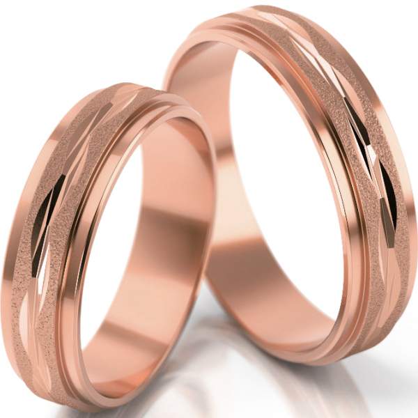 Trauringe Rotgold (333) ohne Steine