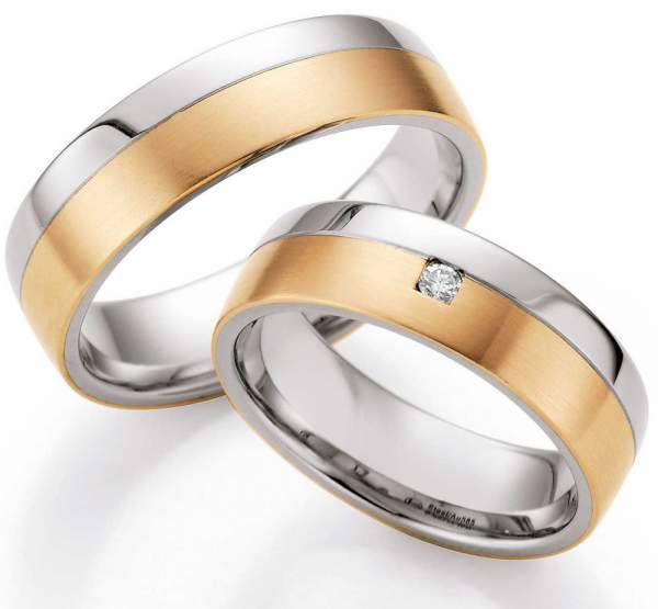 Trauringe Steel Gold Selection Brillant 88/05020