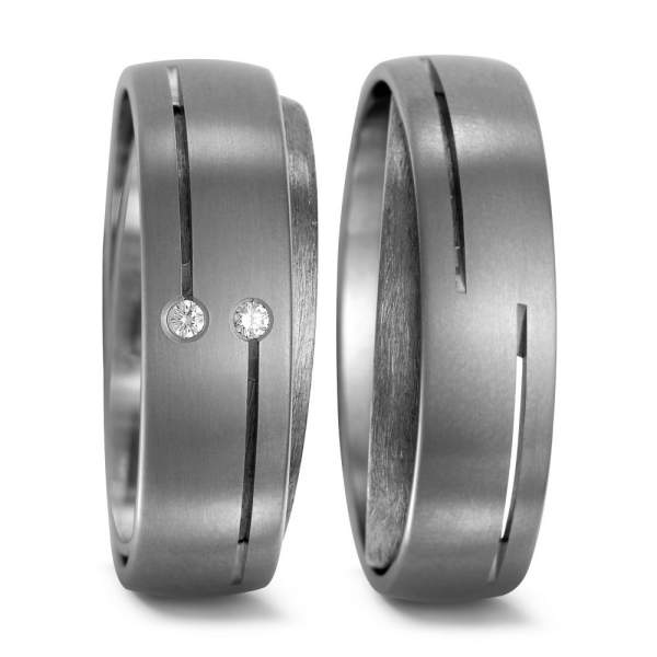 Trauringe Brillant Titan Factory 51962