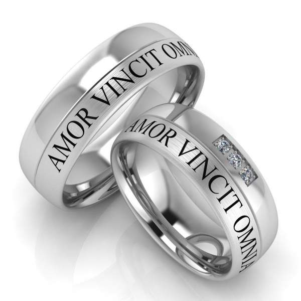 Trauringe Weißgold 585 Brillanten ID179