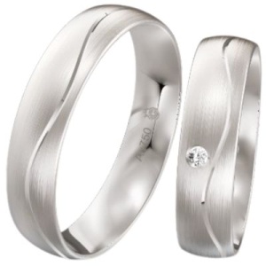 Eheringe aus Weißgold 750