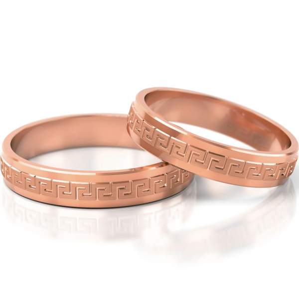 Trauringe Rotgold (333) ohne Steine