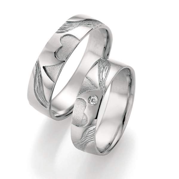 Verlobungsringe Silber Signs of Love Herz Brillant 66/51050