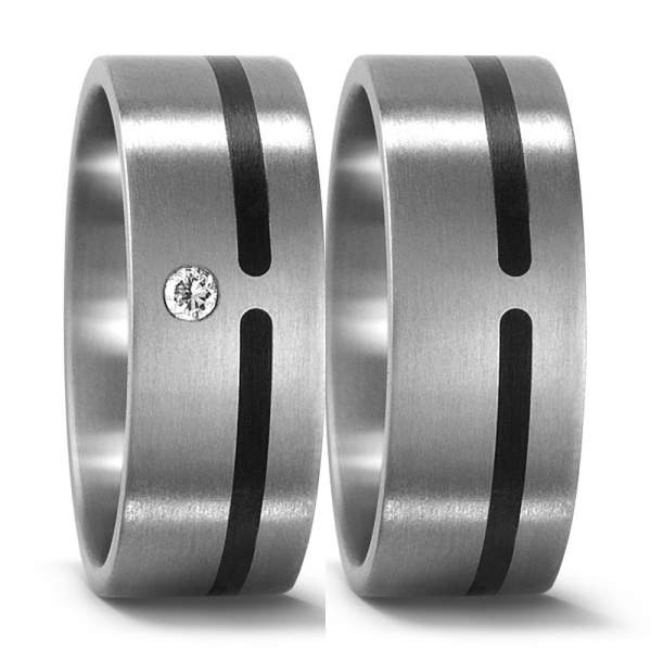 Trauringe Brillant Titan Factory 51177