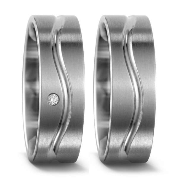 Trauringe Brillant Titan Factory 51448